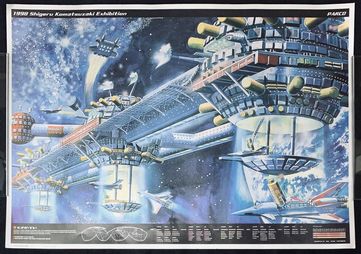 小松崎茂大判展覧会ポスター 限定500 パルコ Techno Fantasy 展の際のもの 1998年 検 ボックスアートタミヤサンダーバード地球sos の落札情報詳細 ヤフオク落札価格情報 オークフリー スマートフォン版