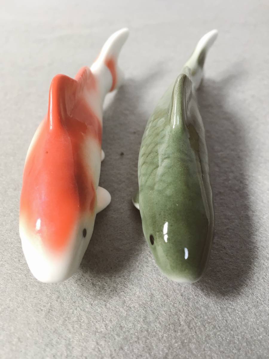 陶器 陶芸 骨董 骨董品 有田焼 高級美術 鯉 夫婦 セット 置物 和 日本