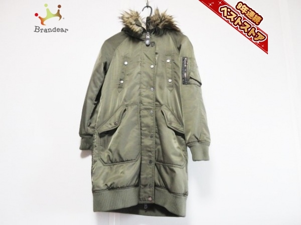 ディーゼル Diesel ダウンコート ダークグリーン レディース 冬物 コート の落札情報詳細 ヤフオク落札価格情報 オークフリー スマートフォン版