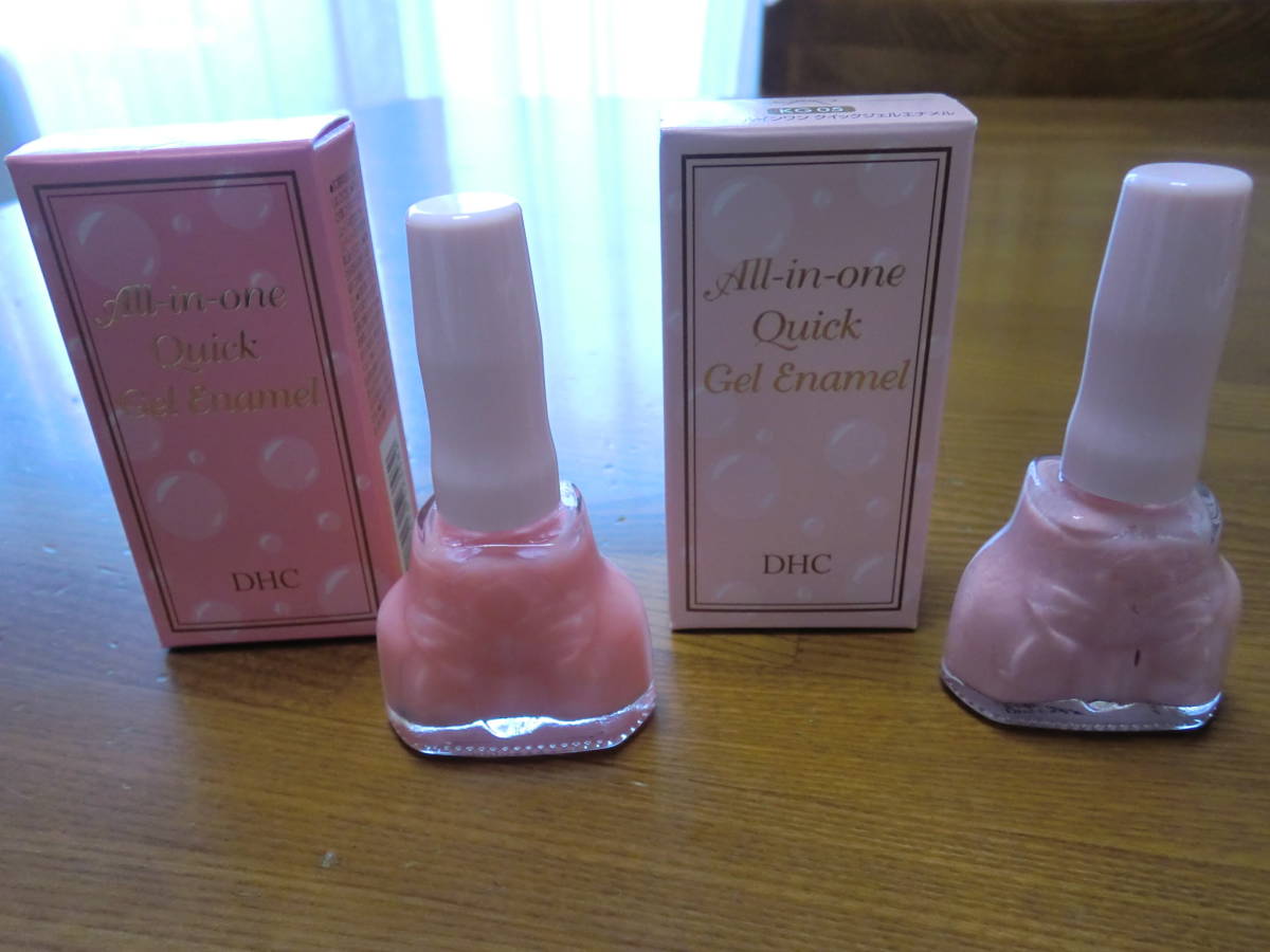 新品 Dhc オールインワンクイックジェルエナメル ２本セット どなたでも使いやすいピンクのネイルカラーです の落札情報詳細 ヤフオク落札価格情報 オークフリー スマートフォン版