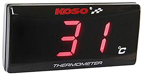 新品 赤 1個 Koso 超薄型 防水 オートバイ 温度計 車 Led水温計 モンキー 油温計 センサー バイク 水温計 摩托水温温 の落札情報詳細 ヤフオク落札価格情報 オークフリー スマートフォン版