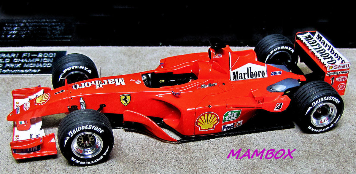 フリマ】BB☆1/43 ラクーンオート特注 フェラーリ F1-2001 ワールド
