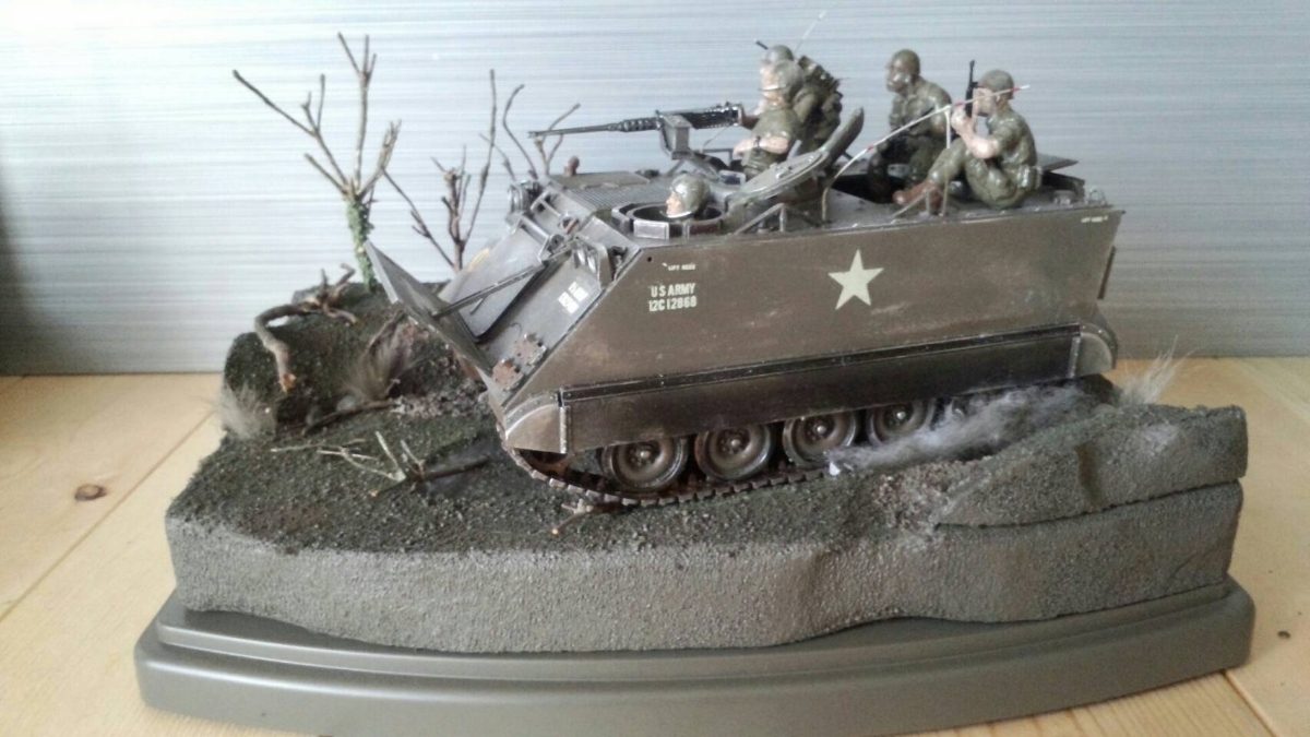 ミリタリージオラマ M113 1/35 田宮の落札情報詳細 - Yahoo