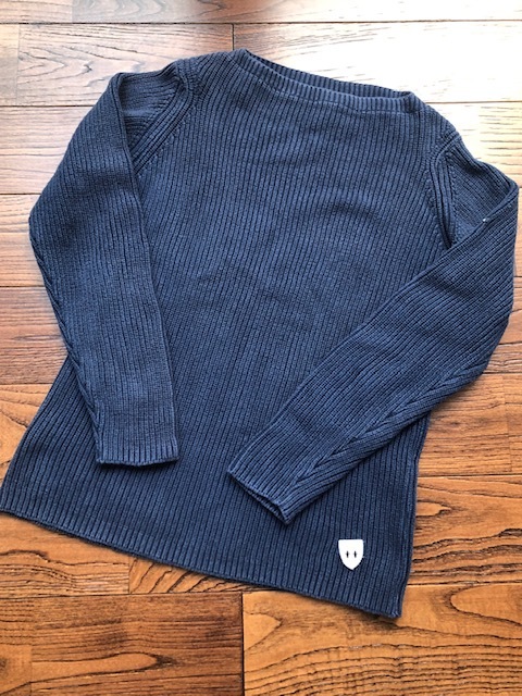 フィールズダルボー　ヴィンテージリブ　エクリュ　Sサイズ 終了の危機！！Fileused'Arvor（フィールズダルボー