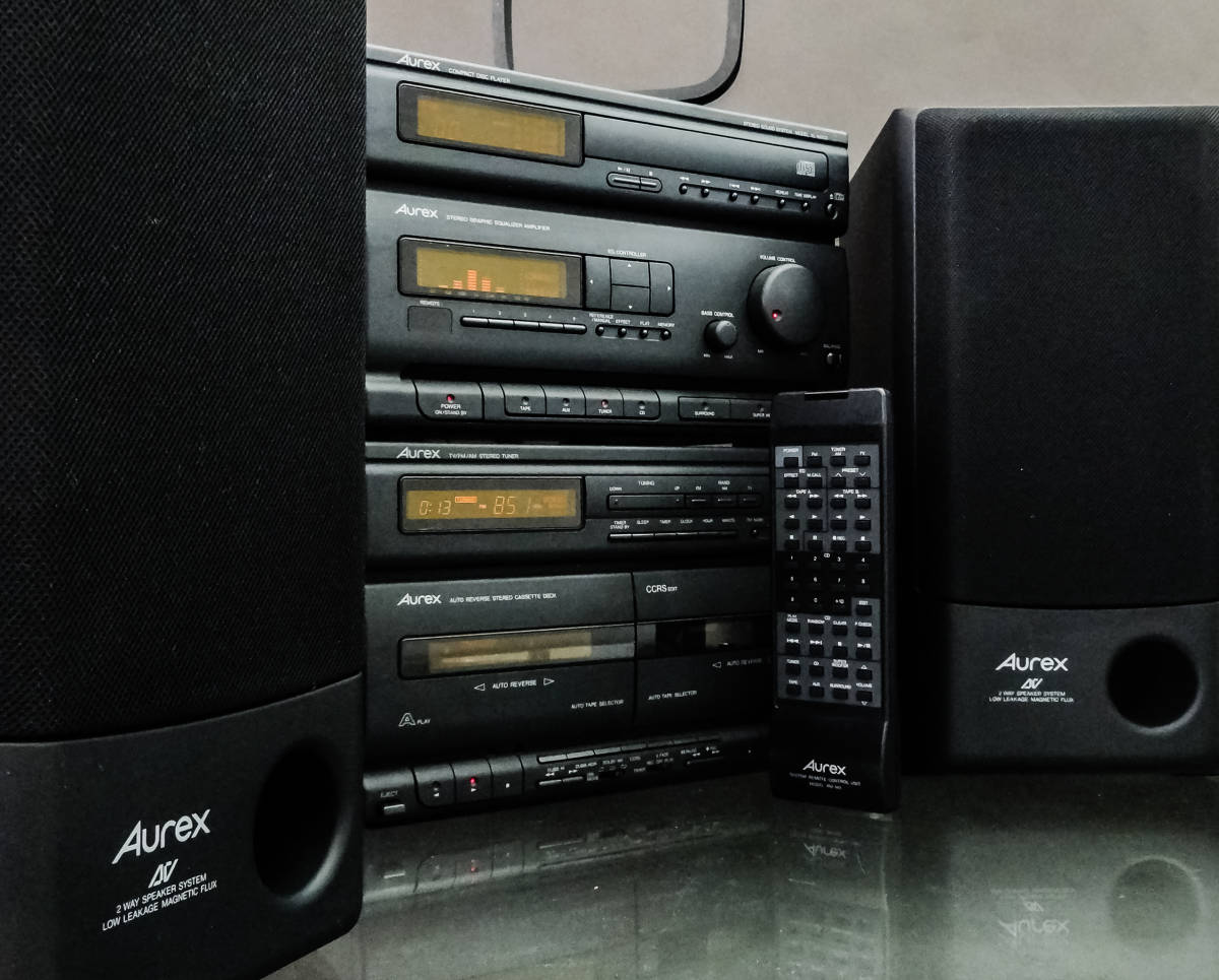 【激レア】 Aurex オーレックス オーディオ コンポ XLM5CD SJM5CD SJM5SK SJM5SS CD アンプ