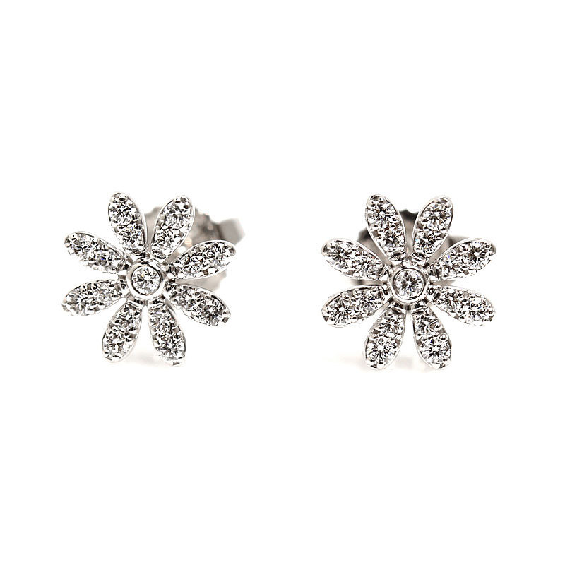 ✾Tiffany デイジーフラワーピアス✾ トゲトゲし