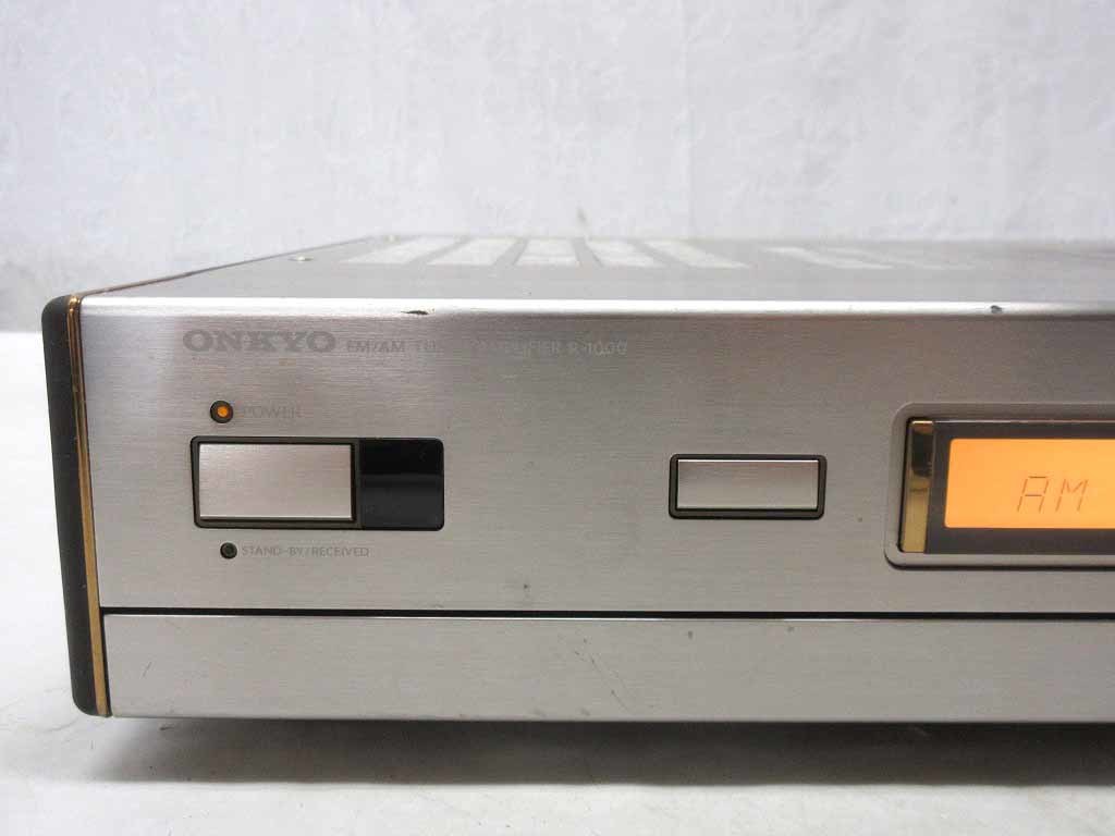 04259Z 希少 当時物 リバプール ONKYO FM/AMチューナー アンプ R-1000
