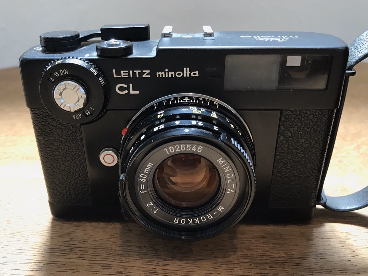 ライツミノルタCL 本体 動作品 純正ケース ストラップ セット leitz