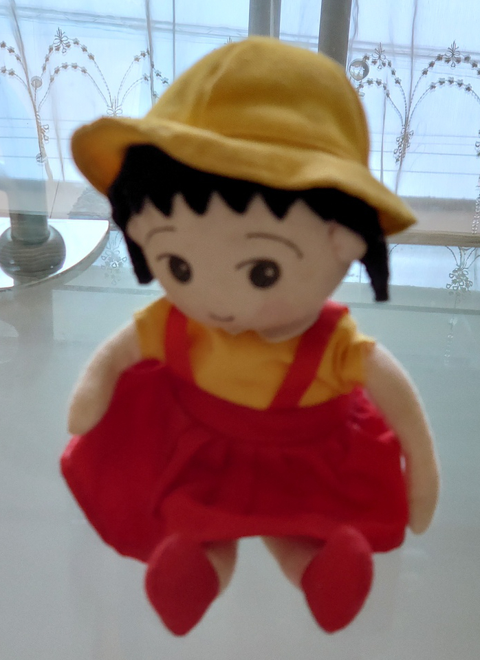1990年製 ちびまる子ちゃん オルゴール人形 首振り ぬいぐるみ