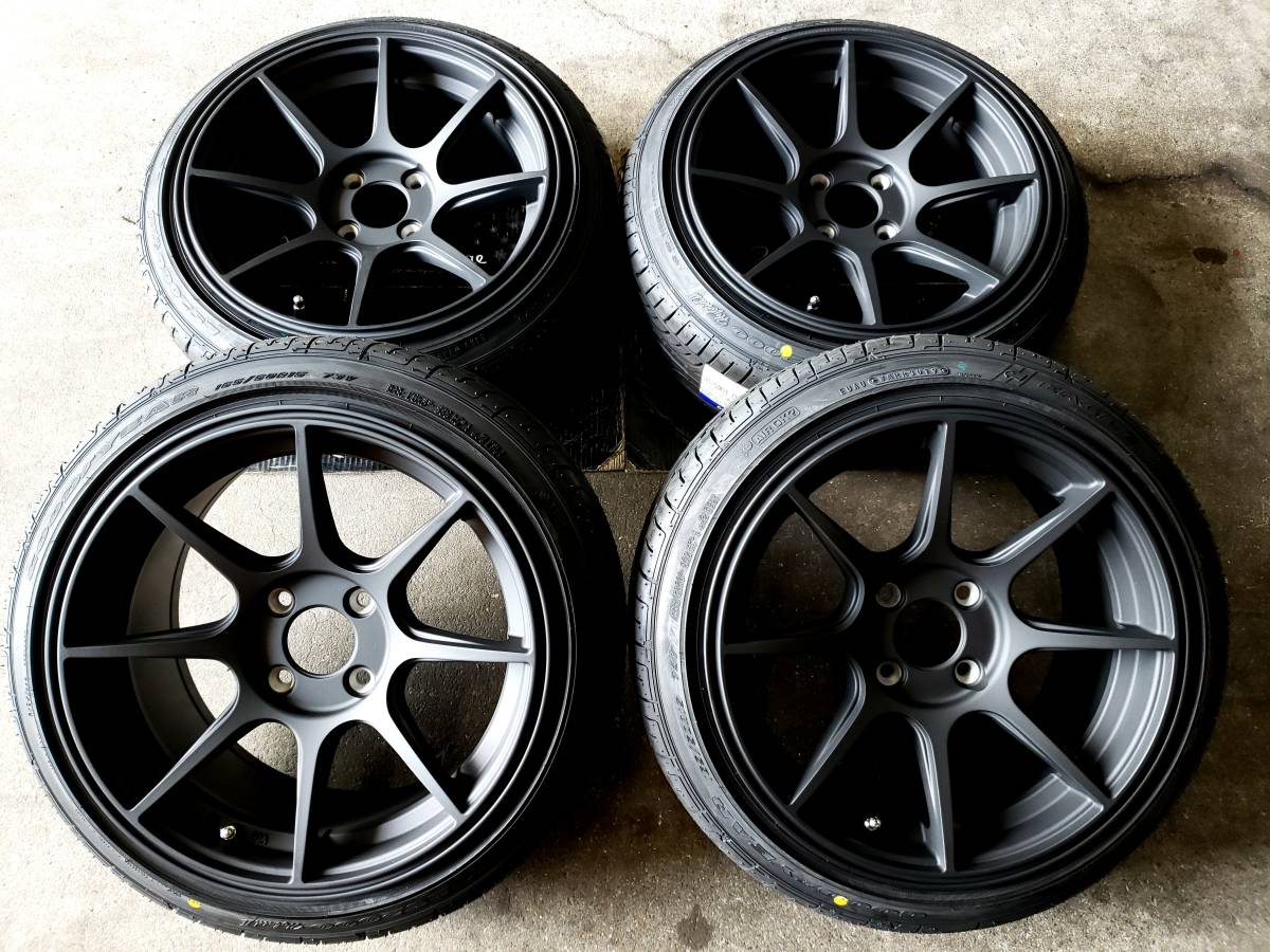 逆ゾリ廃盤ホイール レアマットブラック 新品】☆マットブラック☆ トラスト 在庫限り 軽量ホイール 引っ張り 1