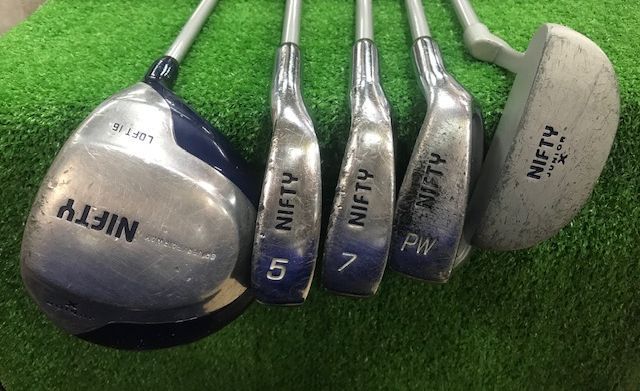 NIFTY 子供用ゴルフクラブ5本セット 美品】NIFTY JUNIOR X ゴルフ