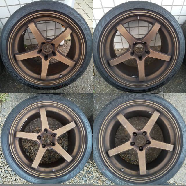 ゼスティノ N637 マットブロンズ 18インチ 10.5j +15 PCD114.3 5穴 
