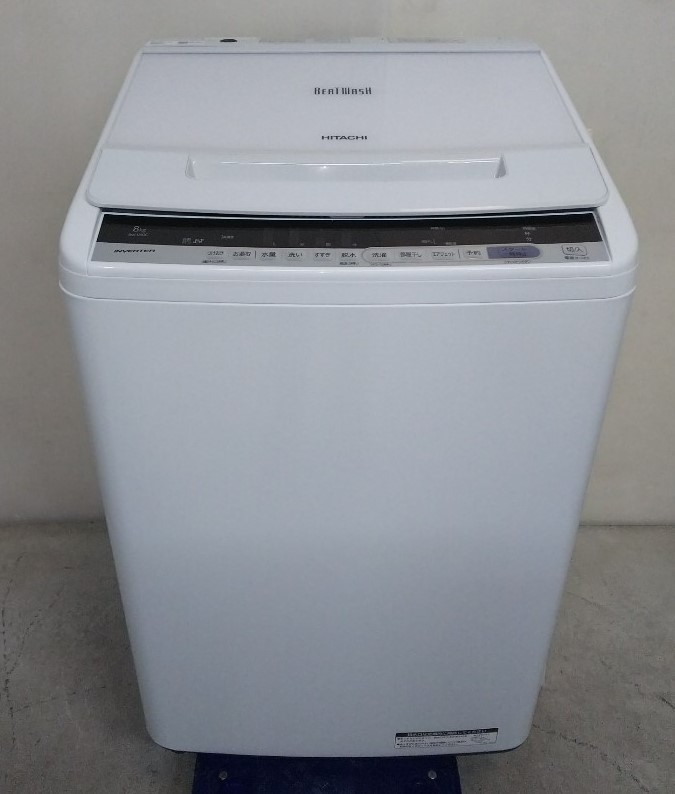 1円 Hitachi 日立 ビートウォッシュ 全自動洗濯機 Bw V80c 8 0kg ナイアガラビート洗浄 自動おそうじ ホワイト 19年製 の落札情報詳細 ヤフオク落札価格情報 オークフリー スマートフォン版