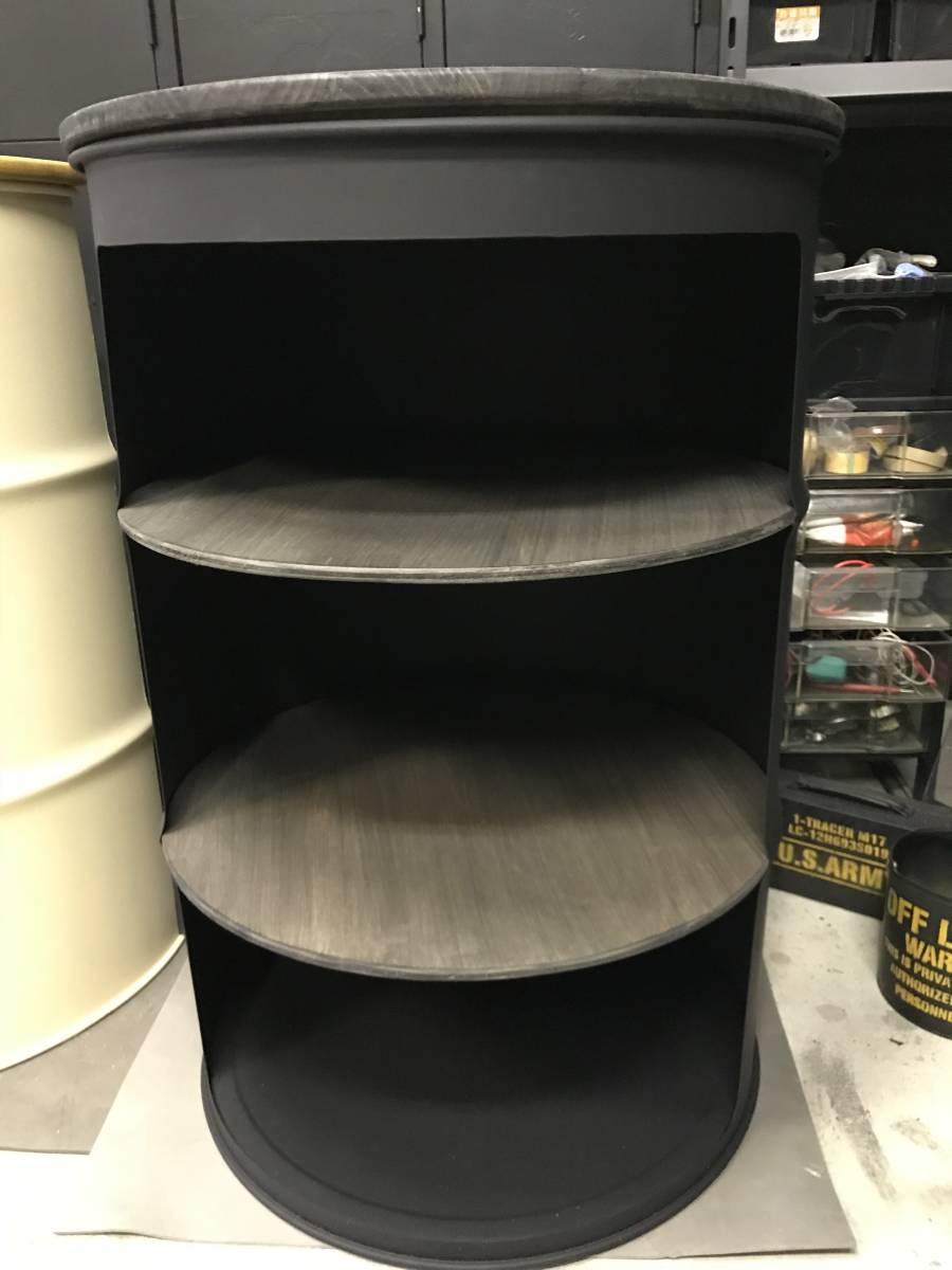 ドラム缶 棚 カウンター テーブル 道具箱