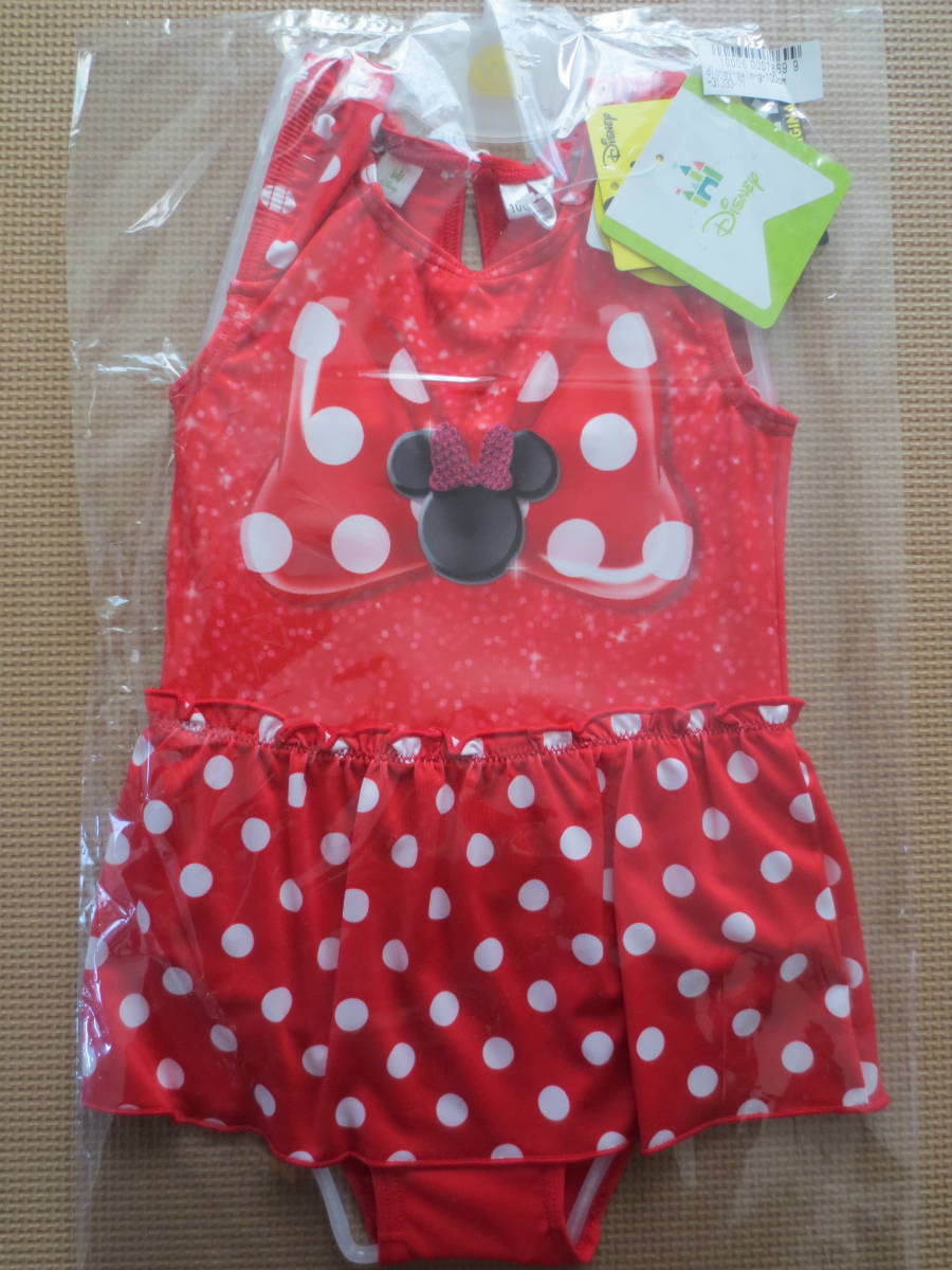 新品 新品 100 ミニーちゃん ワンピース水着 赤 スカート 背中リボン ディズニー ミニーマウス 女の子 保育園 幼稚園 プール スイミング 水遊び の落札情報詳細 ヤフオク落札価格情報 オークフリー スマートフォン版