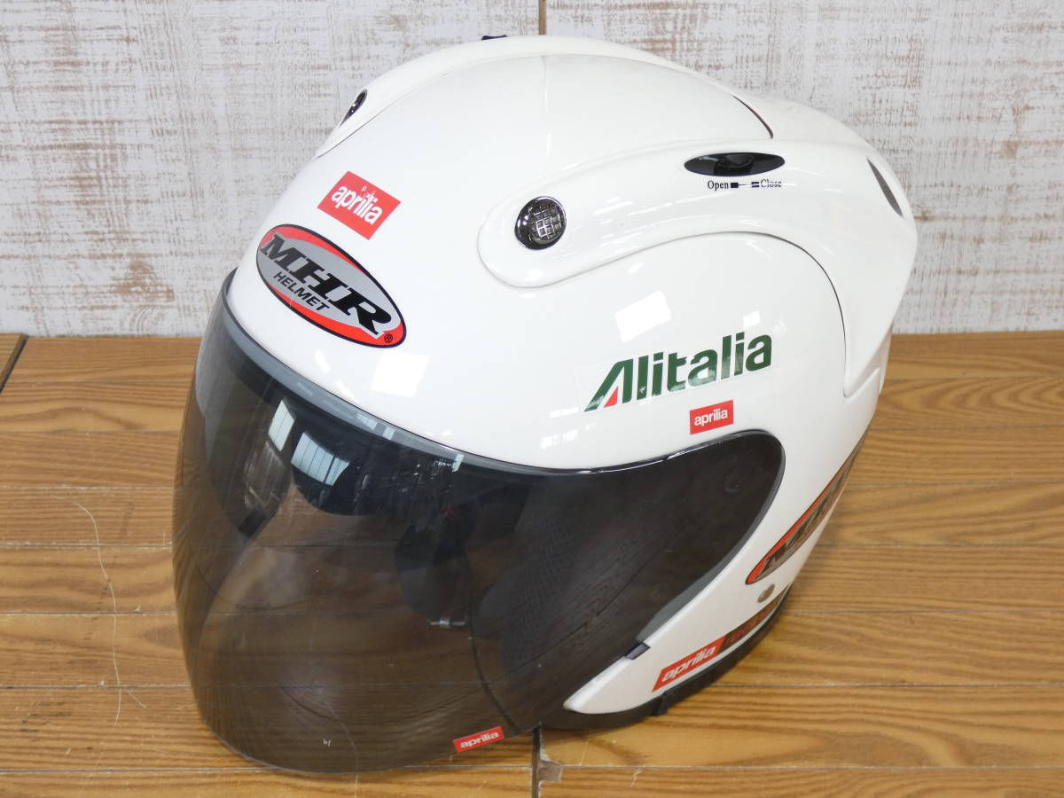MHR エム・エイチ・アール 1201 ホワイト ジェットヘルメット XL 61