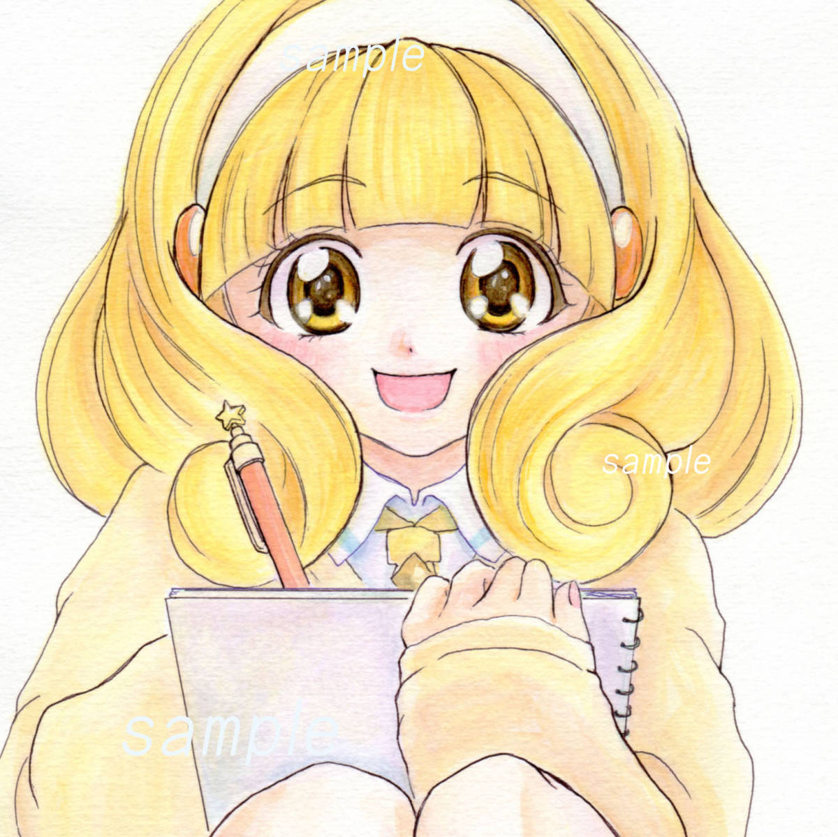 新品】☆ 黄瀬 やよい 同人手描きイラスト B5 ☆ キュアピース