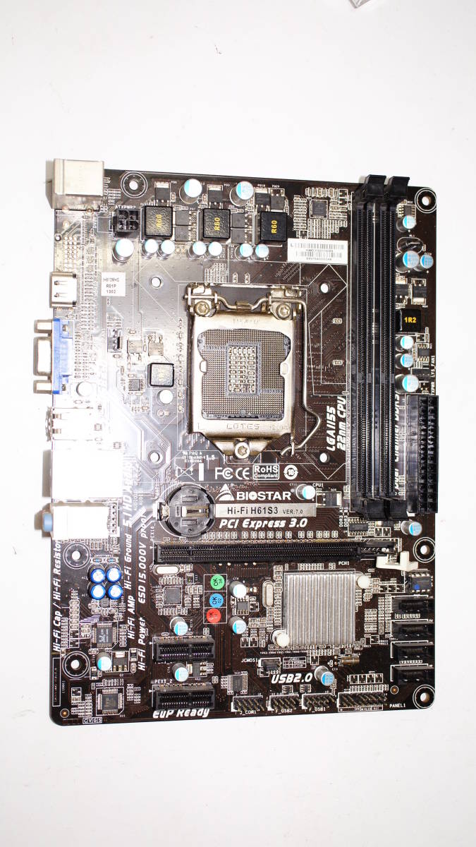 Lga1155 オーディオ特化 高音質マザーボード Biostar Hi Fi H61s3 の落札情報詳細 ヤフオク落札価格情報 オークフリー スマートフォン版