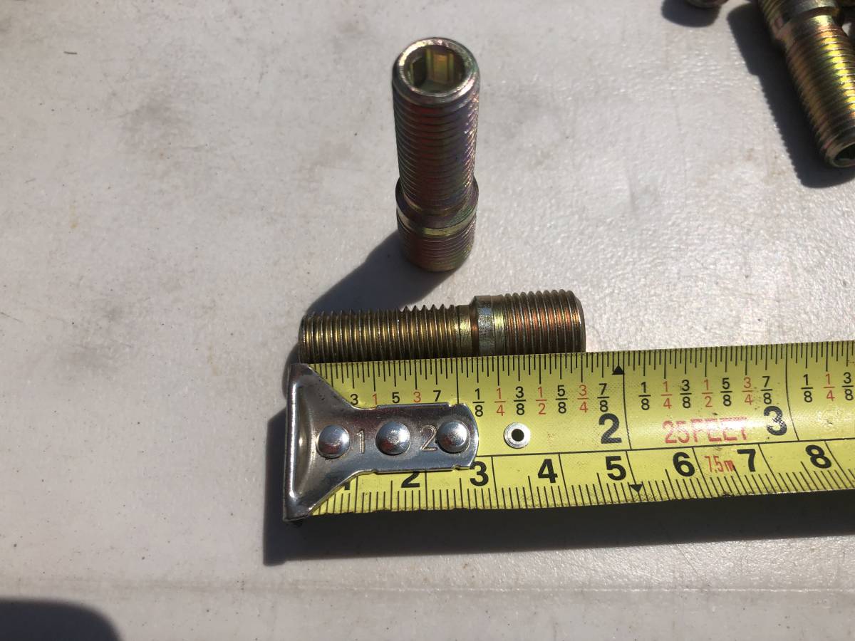 wheelMate M12x1，5- M12x1.5変換スタッドボルト16本 USDM 1.75”EURO VW Audi BMW 正規輸入品 ホイルスタッドボルトオンリー 12mm×1.5ピッチ \u203b5本売り | MYBOWS-DEPOT