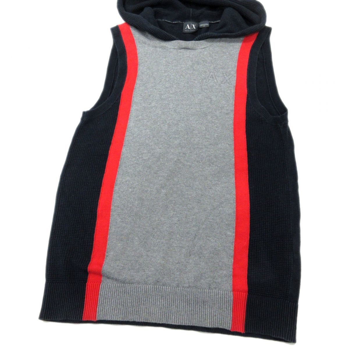 1円 アルマーニ ニットベスト パーカーベスト プルオーバー カットソーベスト メンズ Armani コットンセーター ロゴ刺繍 ネイビー 紺色 の落札情報詳細 ヤフオク落札価格情報 オークフリー スマートフォン版