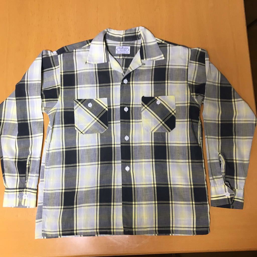 50s ビンテージ シャツ Pilgrim ピルグリム コットン DAN RIVER FABRIC
