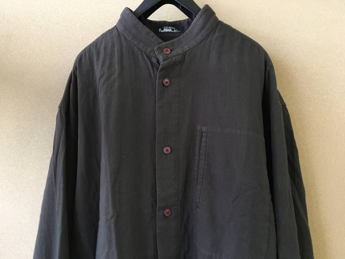 ISSEY MIYAKE PERMANENTE/イッセイミヤケ】Vintage Band Collar Over 