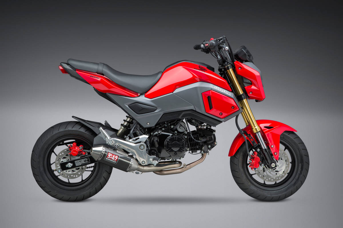 ★GROM MSX125 2016-19 USヨシムラ RS2 フルエキ NEW TYPE 社外O2センサー取付可能  Arrow Racing Exhaust System, Stainless Header, Titanium ⁄ Carbon