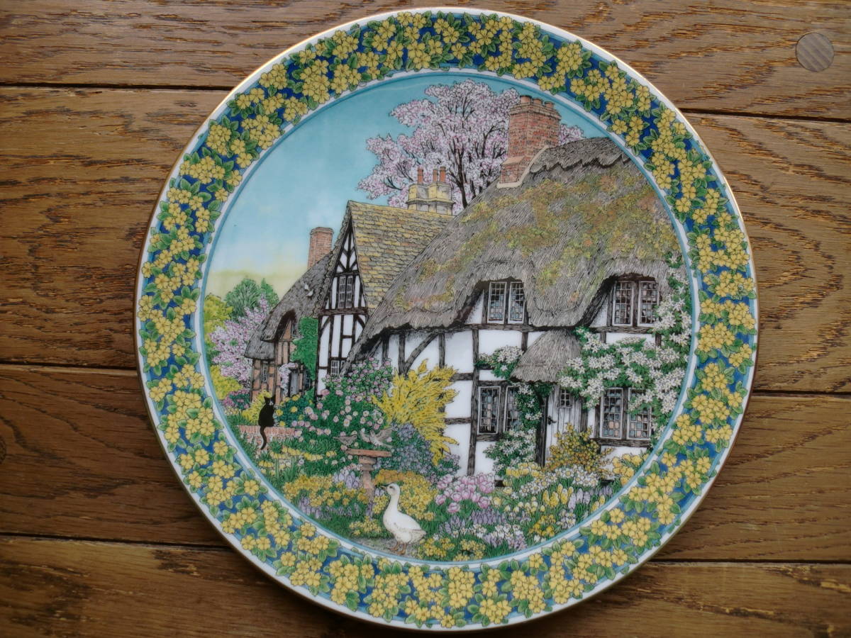 ロイヤルウースタースー・スカラード絵皿飾皿コテージガーデンズ