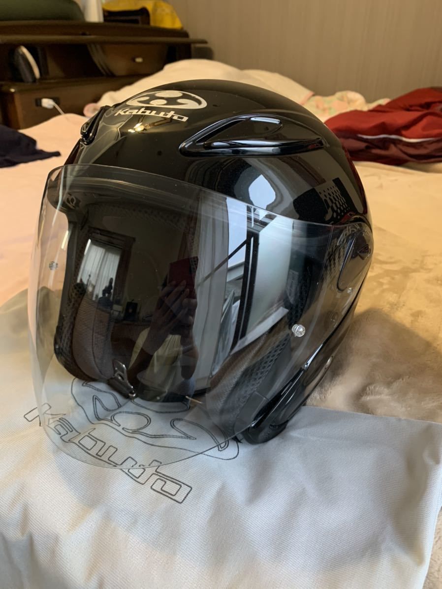 kabuto avand2 カブト アバンド2 ジェットヘルメット L ブラック
