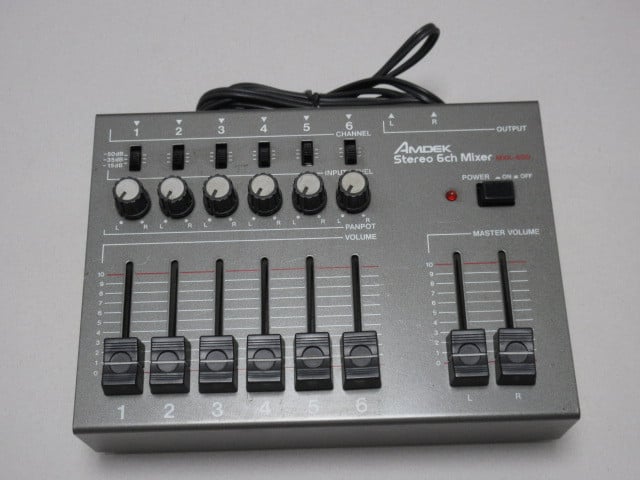 通電ok AMDEK MXK-600 ステレオ 6ch ミキサー / 音響 機材