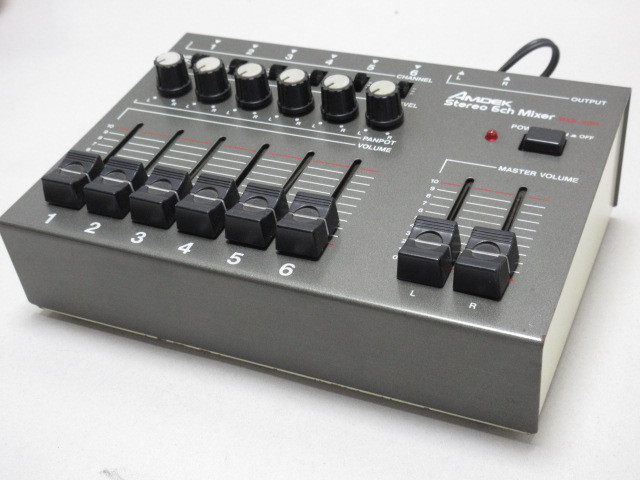 通電ok AMDEK MXK-600 ステレオ 6ch ミキサー / 音響 機材