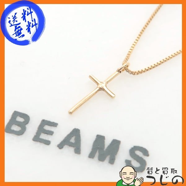 BEAMS/K10ゴールド クロスネックレス Ray BEAMS（レイビームス）の「Ray BEAMS / K10 クロス