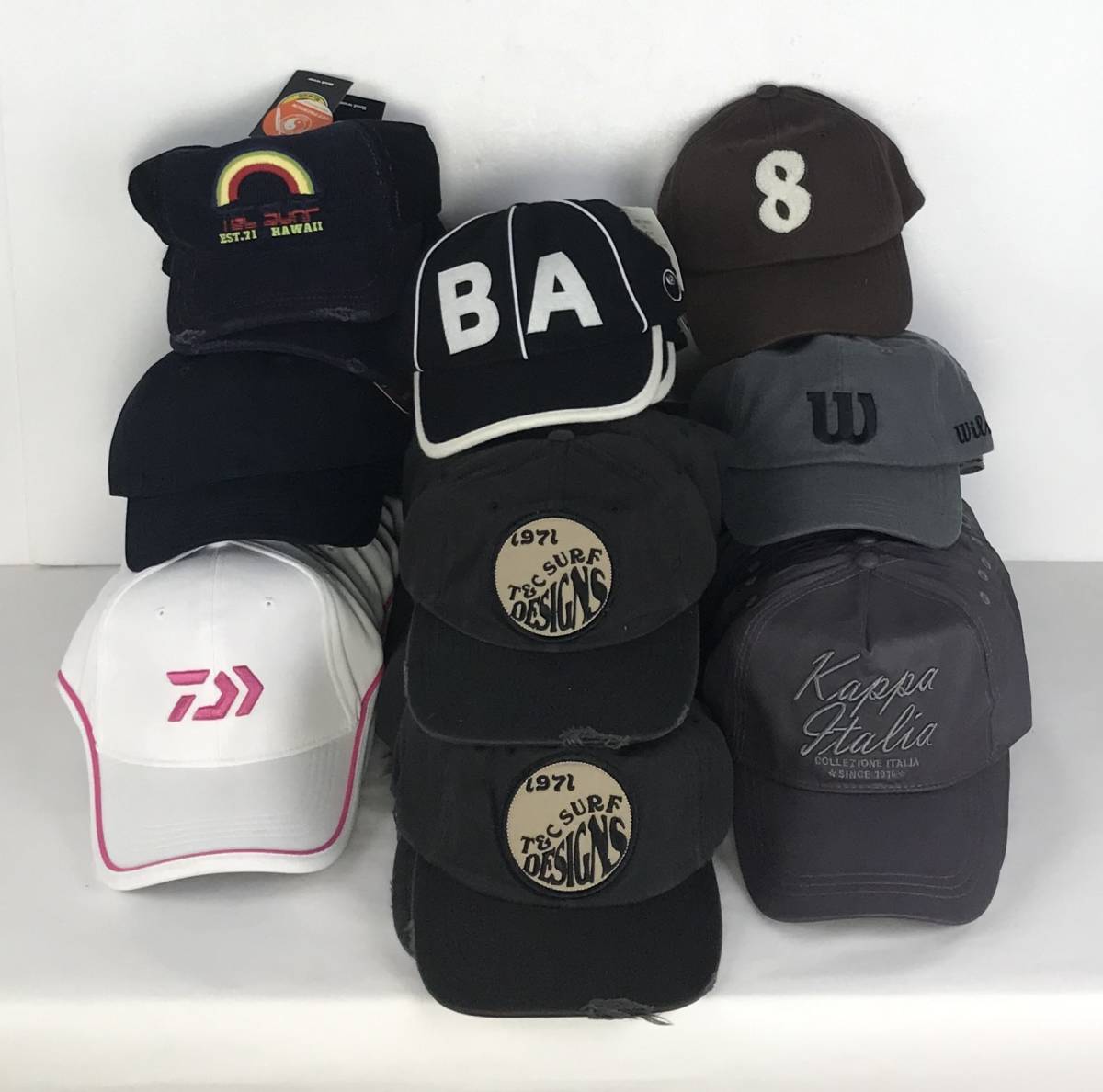新品 ベースボールキャップ 8種類アソート 40個セット Wilson Kappa 他 ブランド まとめて の落札情報詳細 ヤフオク落札価格情報 オークフリー スマートフォン版