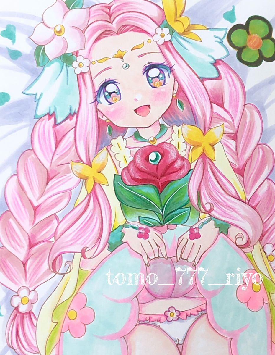 新品】同人手描きイラスト【魔法つかいプリキュア】キュアフェリーチェ
