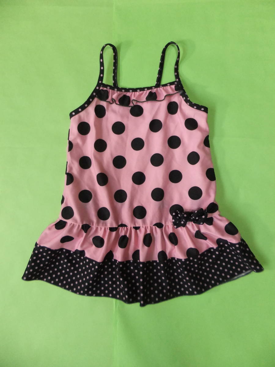 西松屋 ワンピース水着 キッズ水着 子ども水着 スイムウェア 1サイズ ピンク 黒色 ドット柄 の落札情報詳細 ヤフオク落札価格情報 オークフリー スマートフォン版