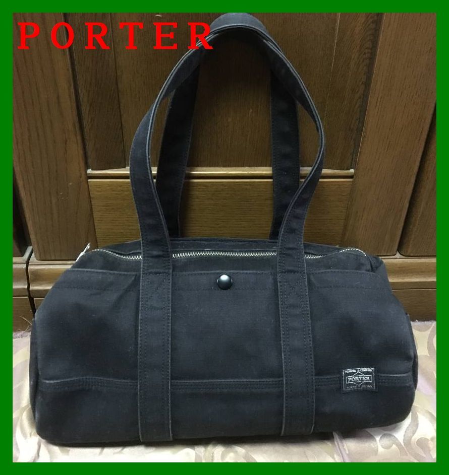 美品　PORTER ドラム　ミニバッグ　TANKER BOSTON S ブラック TANKER(タンカー) DRUM BAG | 吉田カバンホームページ | YOSHIDA