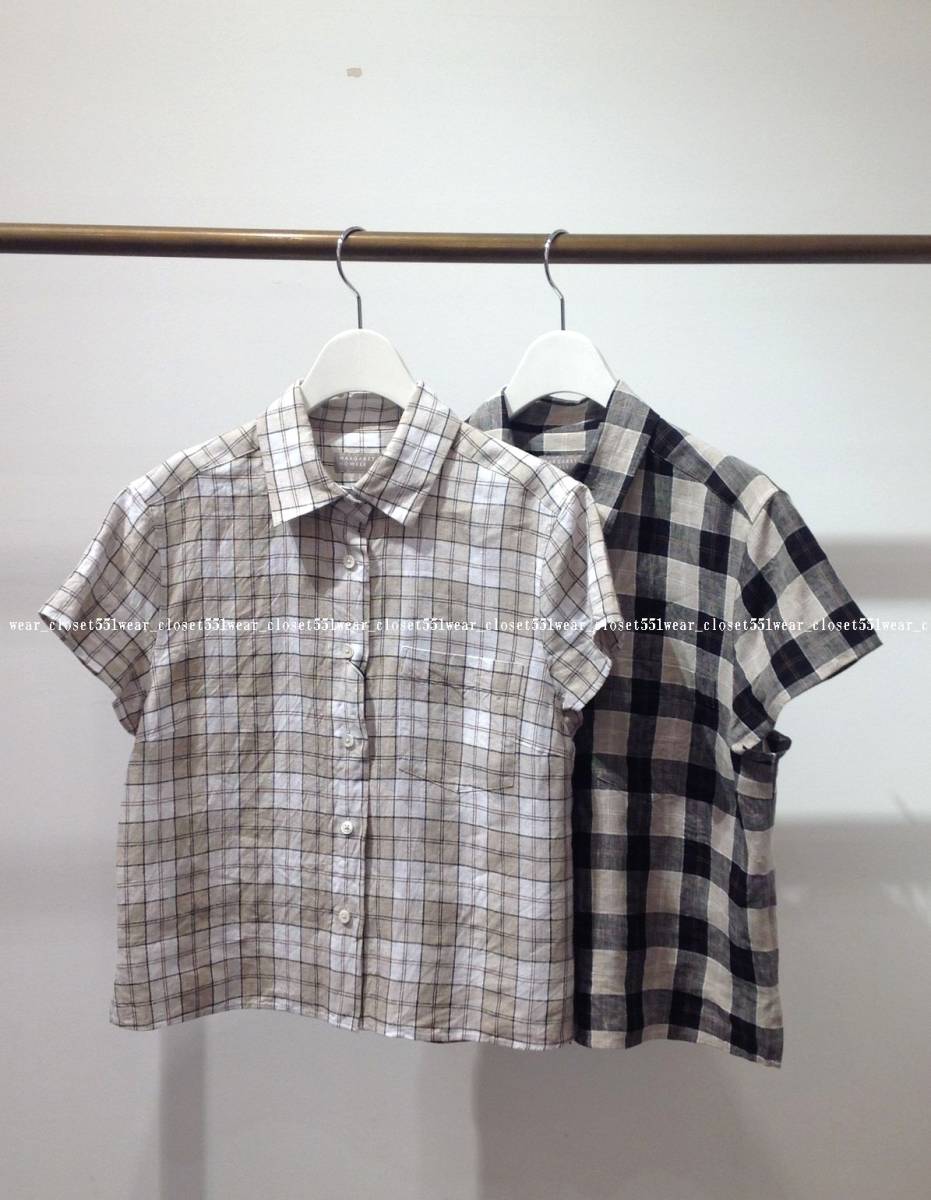 2016 美品マーガレットハウエル☆アイリッシュリネン タータンチェック