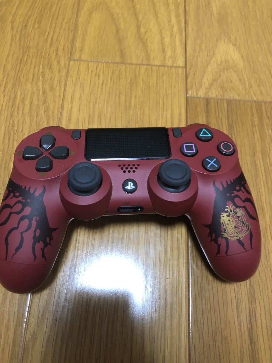 純正 Ps4 コントローラー リオレウスエディション ソニー Dualshock4 ワイヤレス モンスターハンター ワールドレッド の落札情報詳細 ヤフオク落札価格情報 オークフリー スマートフォン版