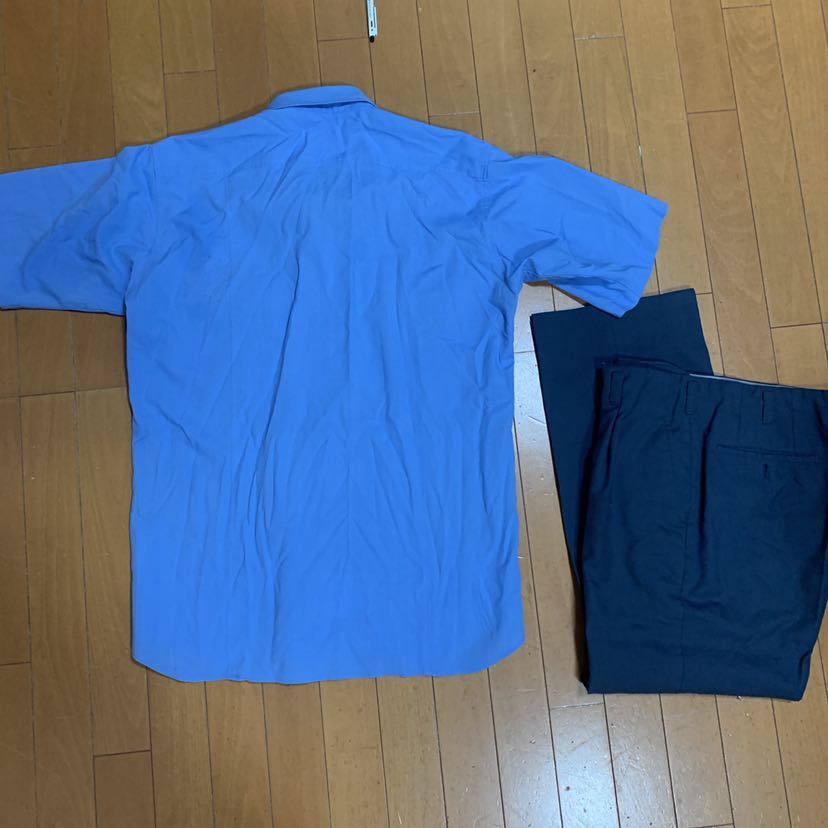 撮影用 警察官 上下セット旧型 昭和 A4 43夏服 腕章 レトロ当時物