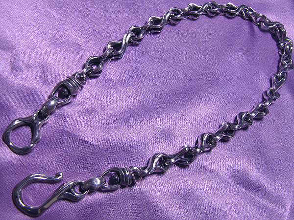 FULL L BOX フルメタルボックス ウォレットチェーン シルバー