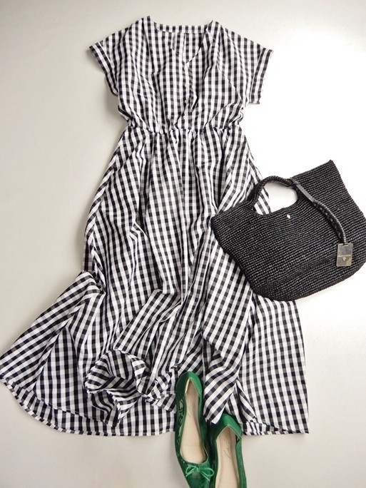 イエナ取り扱い シンプリシティエ Simplicite 大人可愛いギンガムチェックロング丈マキシ丈ワンピース の落札情報詳細 ヤフオク落札価格情報 オークフリー スマートフォン版