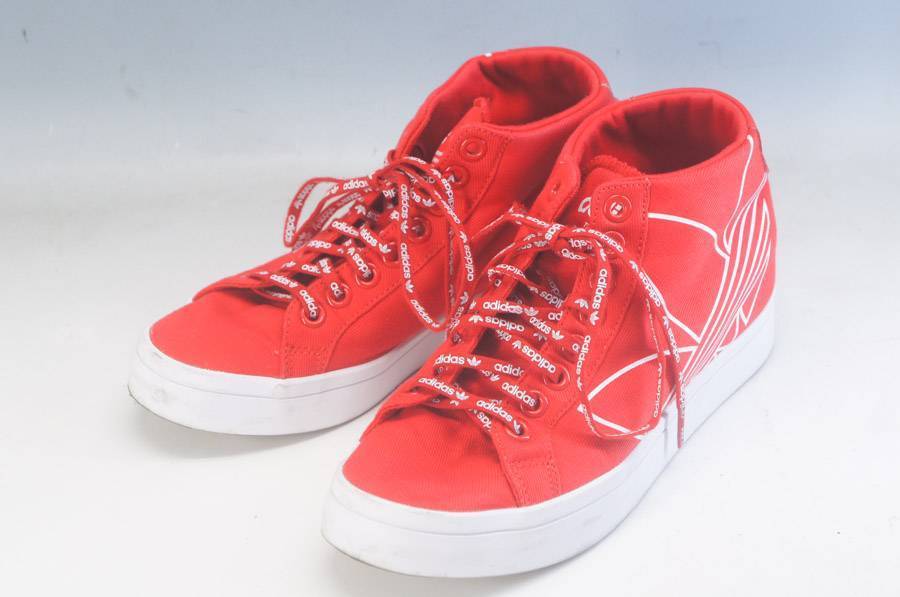 Adidas アディダス コートバンテージヒール ハイカットスニーカー 25cm レッド 赤 Ee9427 レディース 803f05 の落札情報詳細 ヤフオク落札価格情報 オークフリー スマートフォン版