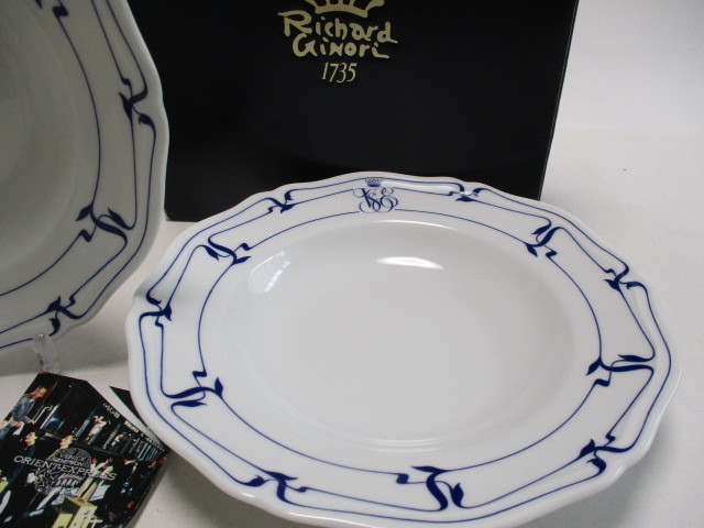 リチャードジノリ　オリエントエクスプレス　スーププレート2枚組 リチャードジノリ オリエントエクスプレス スーププレート 2枚