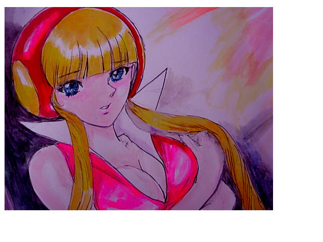 新品】A730手描き同人イラスト、新造人間キャシャーン、上月ルナの 新品】A730手描き同人イラスト、新造人間キャシャーン、上月ルナの