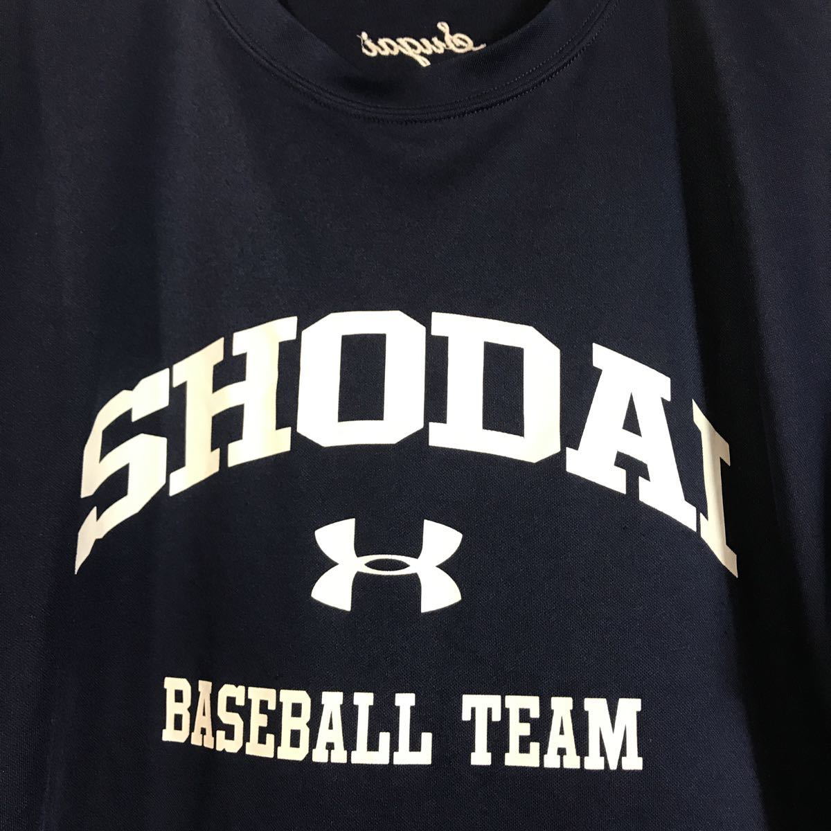 横浜商科大学 商大 硬式野球部 支給 着用 アンダーアーマー Underarmour 紺 ネイビー 野球 トレーニング用 プラクティスシャツ Xlサイズ の落札情報詳細 ヤフオク落札価格情報 オークフリー スマートフォン版