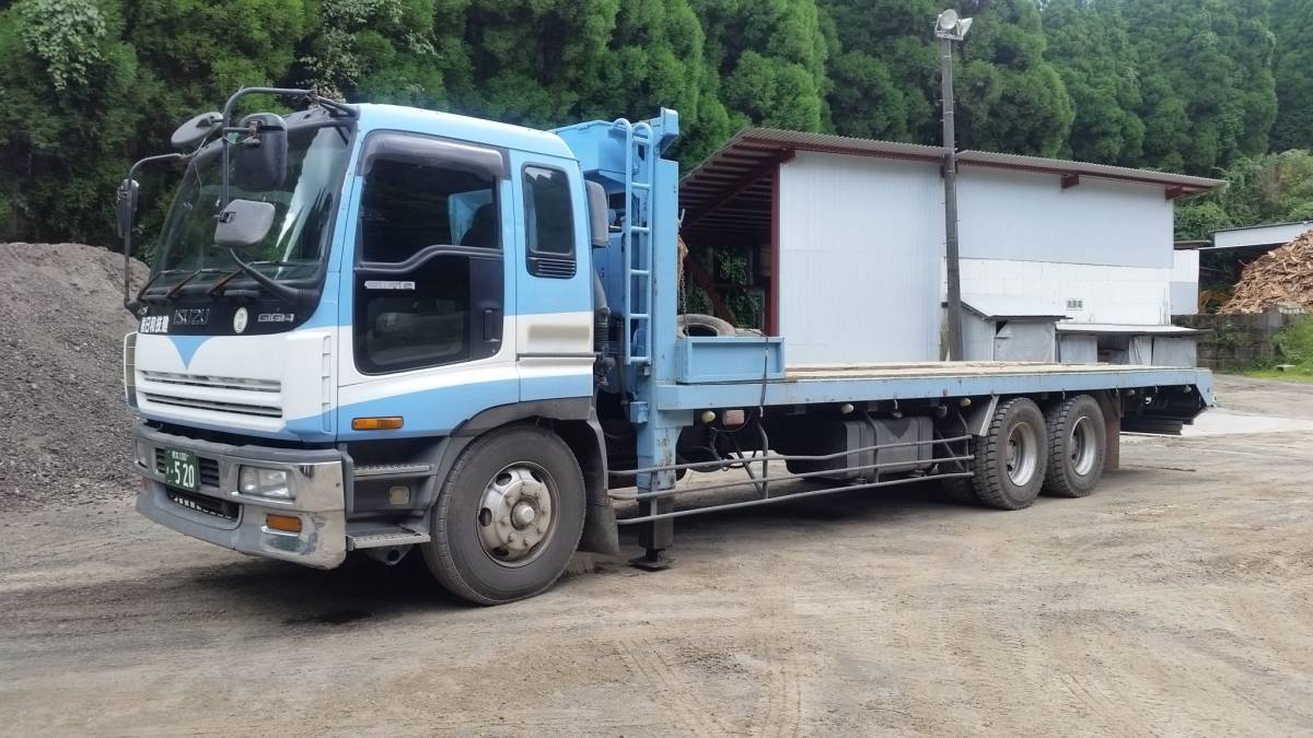 アオシマ Isuzu Giga セルフローダー 重機回送車 永遠の定番モデル