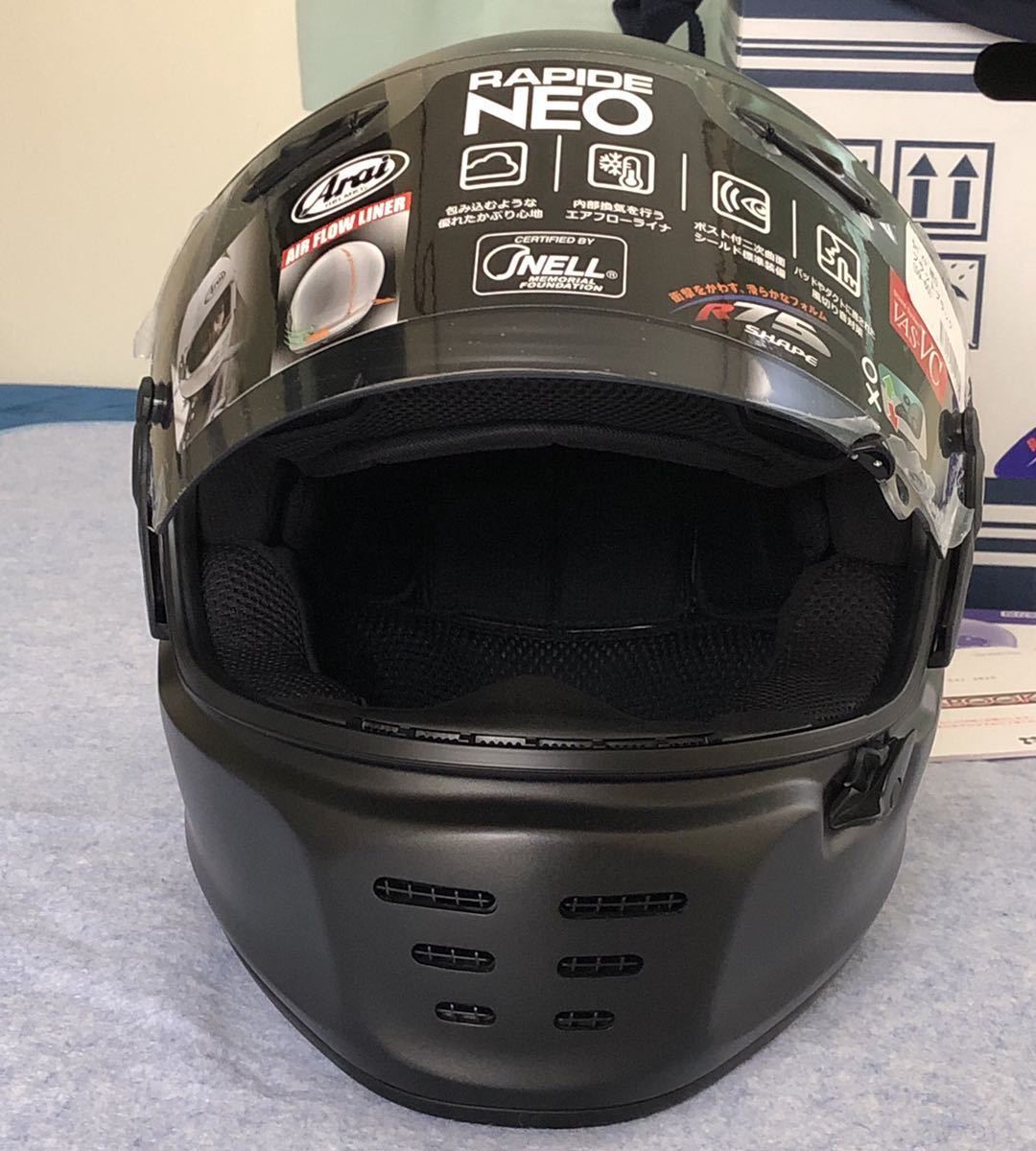 送料無料【美品】アライ ラパイドネオ Arai RAPIDE-NEO フラット