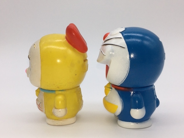 協和銀行 貯金箱 ドラえもん ドラミちゃん ソフビ - ドラえもん」の