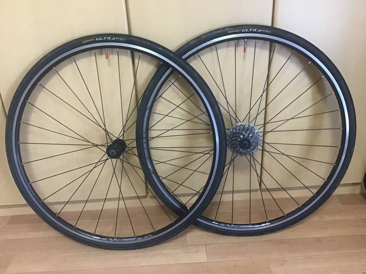 700c JALCO DRX2000ホイール コンチネンタル28cタイヤ 前後セット