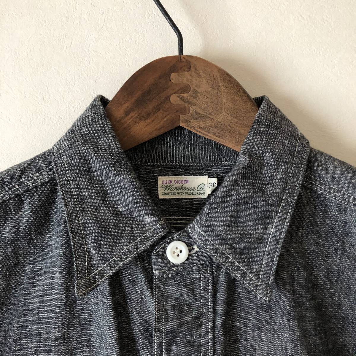 WAREHOUSE “Denim work shirt”＜DuckDigger＞ | MASUYA WAREHOUSE DUCK